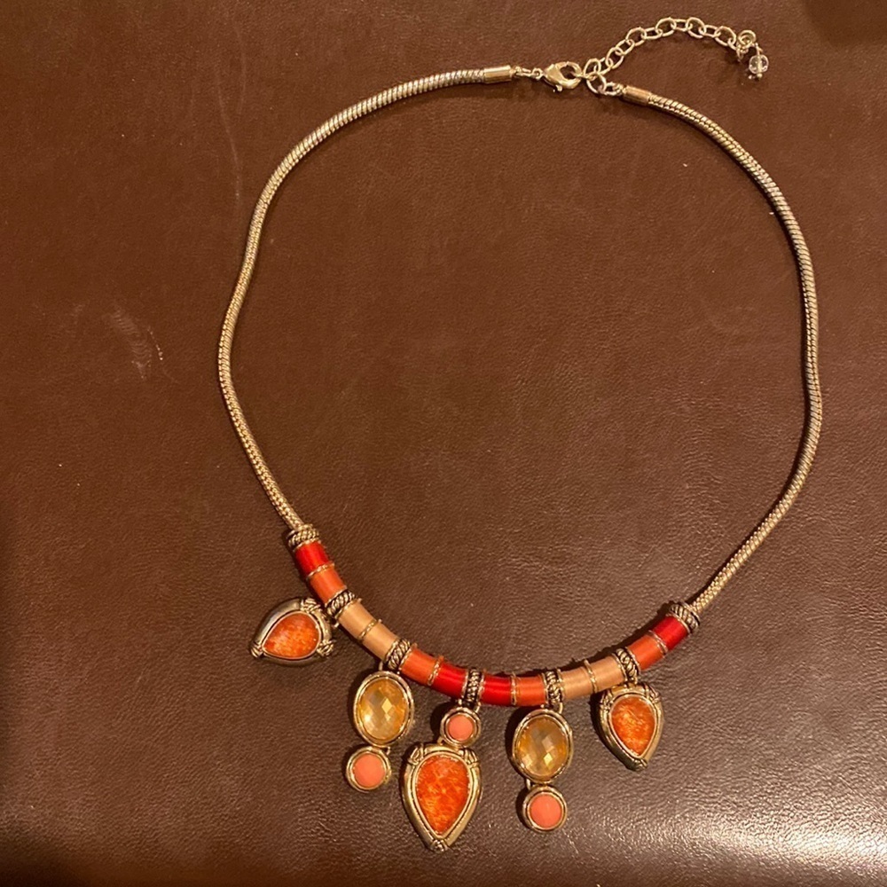 Necklace - 16” inches gold chain w/ decorative drop